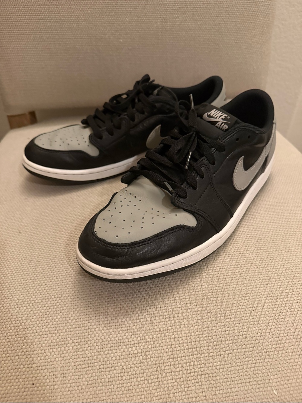 Nike Air Jordan 1 Retro Low OG Shadow 2024 Black Grey Mens Size 11.5 CZ0790-003
